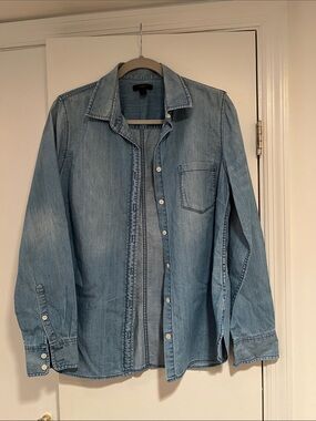 J Crew Light Wash Denim Shirt